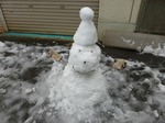 フレキシブルチューブを使った雪だるま